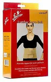 Flamingo Lumbar Sacro Belt Provide Support for Waist & Back Reliever. LARGE