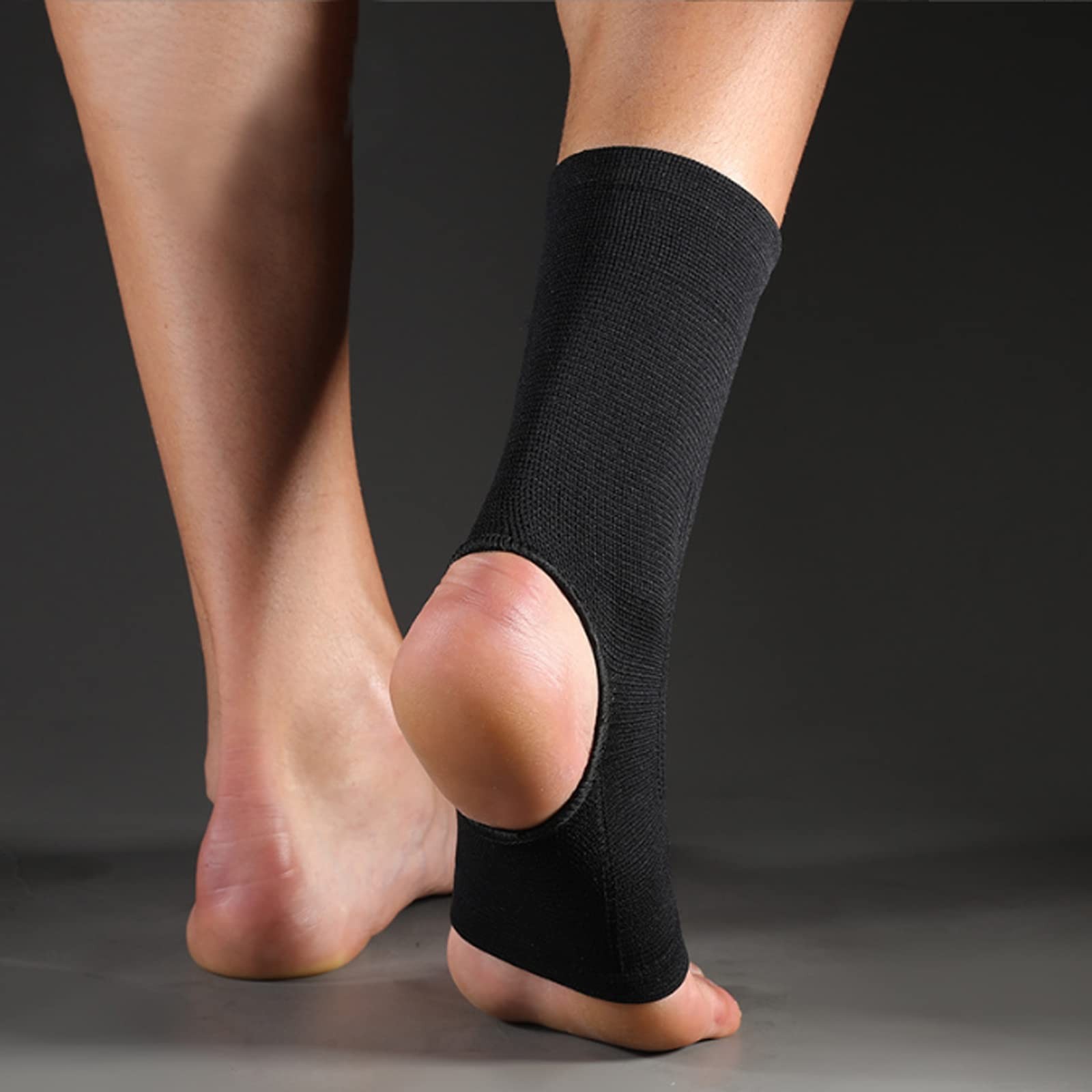 SPOTBRACE Ankle Brace Compression Sleeve, Support For Large, Black