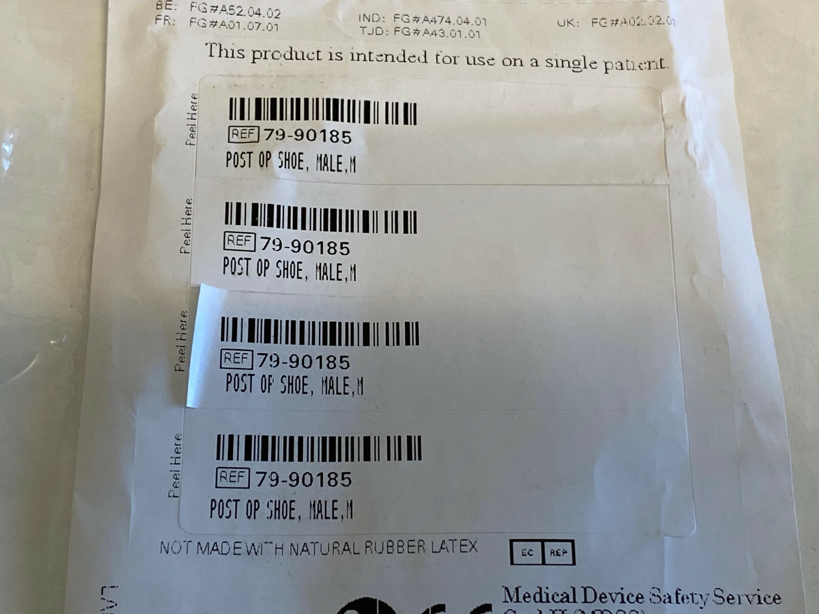 Lot of 5 ProCare Post OP Shoe Male – Medium 79-90185