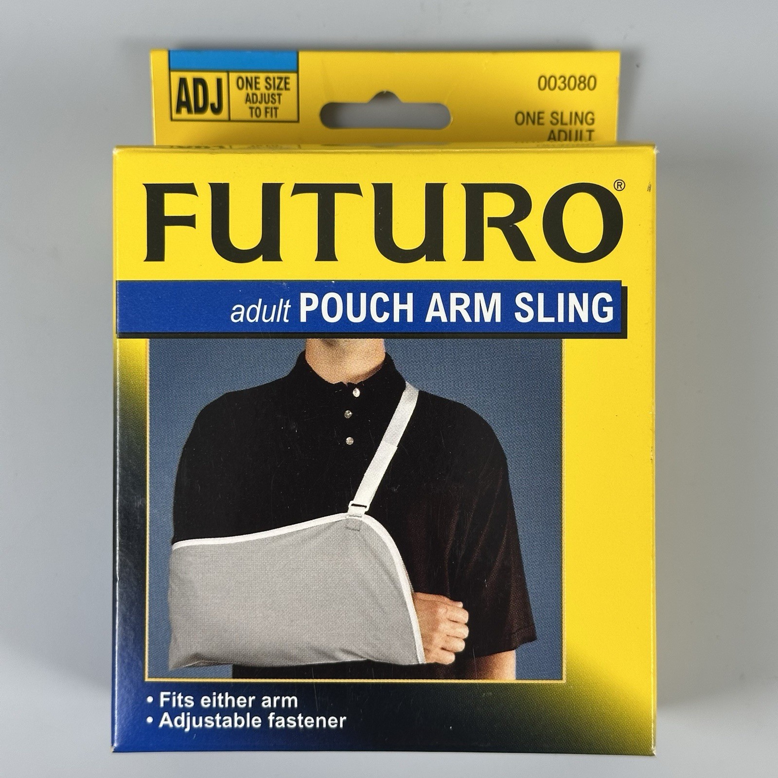 FUTURO Pouch Arm Sling Adult Adjust To Fit (NEW) Grey One Size Fits All, USA