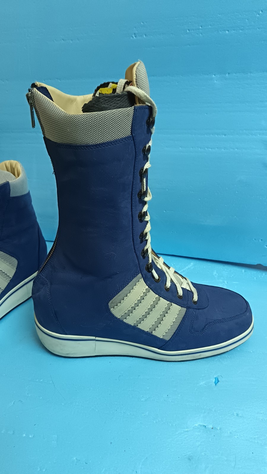 Herzer German Custom Orthopedic Boot Genuine Leather Amputee Prosthetic Blue R
