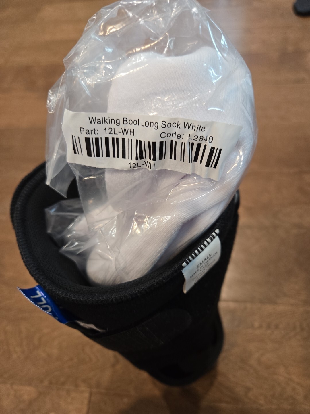 TLC Medical Polymer High Top Small Pneumatic Walker Boot Fits Up To Size M7/W9