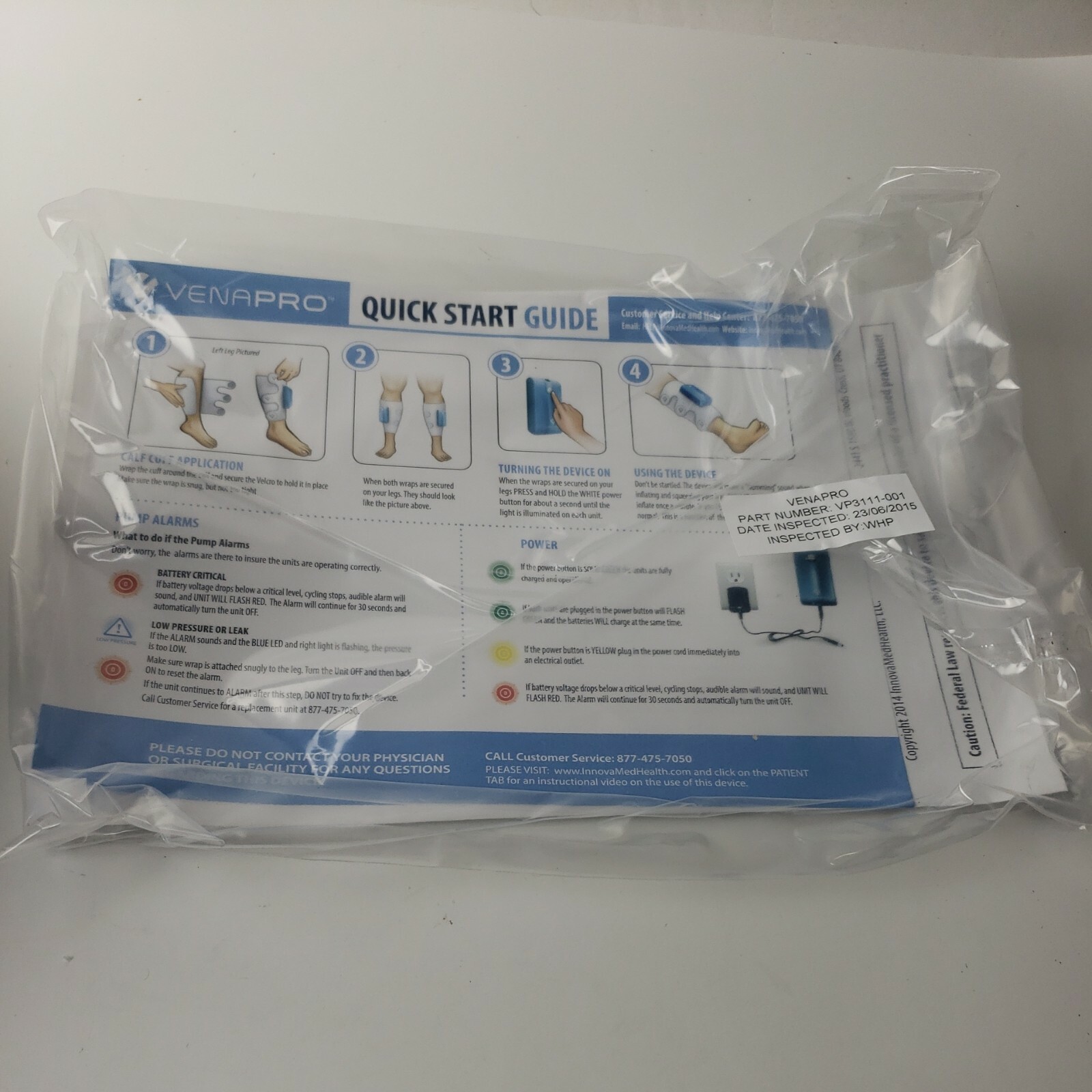 VENAPRO Enhancing Life Through Innovation, BNWOT, DJO Global Therapy Blood Flow