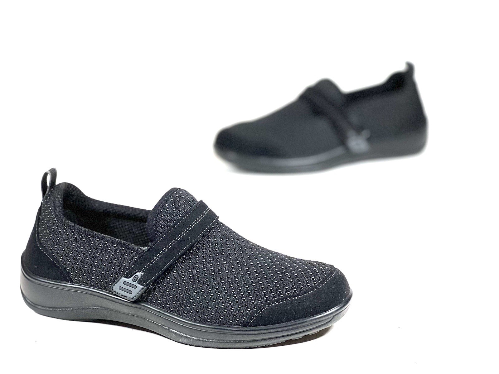 Orthofeet Proven Bunions & Plantar Fasciitis Relief Black Womens Sz. 7.5 B