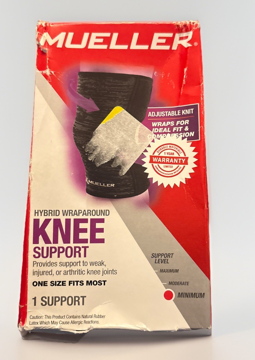 MUELLER Hybrid Wraparound Knee Support One Size Fits Most / Minimum Support