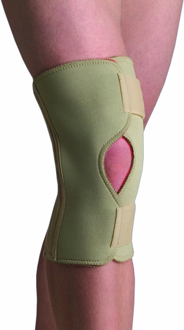 Thermoskin Open Knee Wrap Stabilizer Knee Brace, Beige, 5X-Large