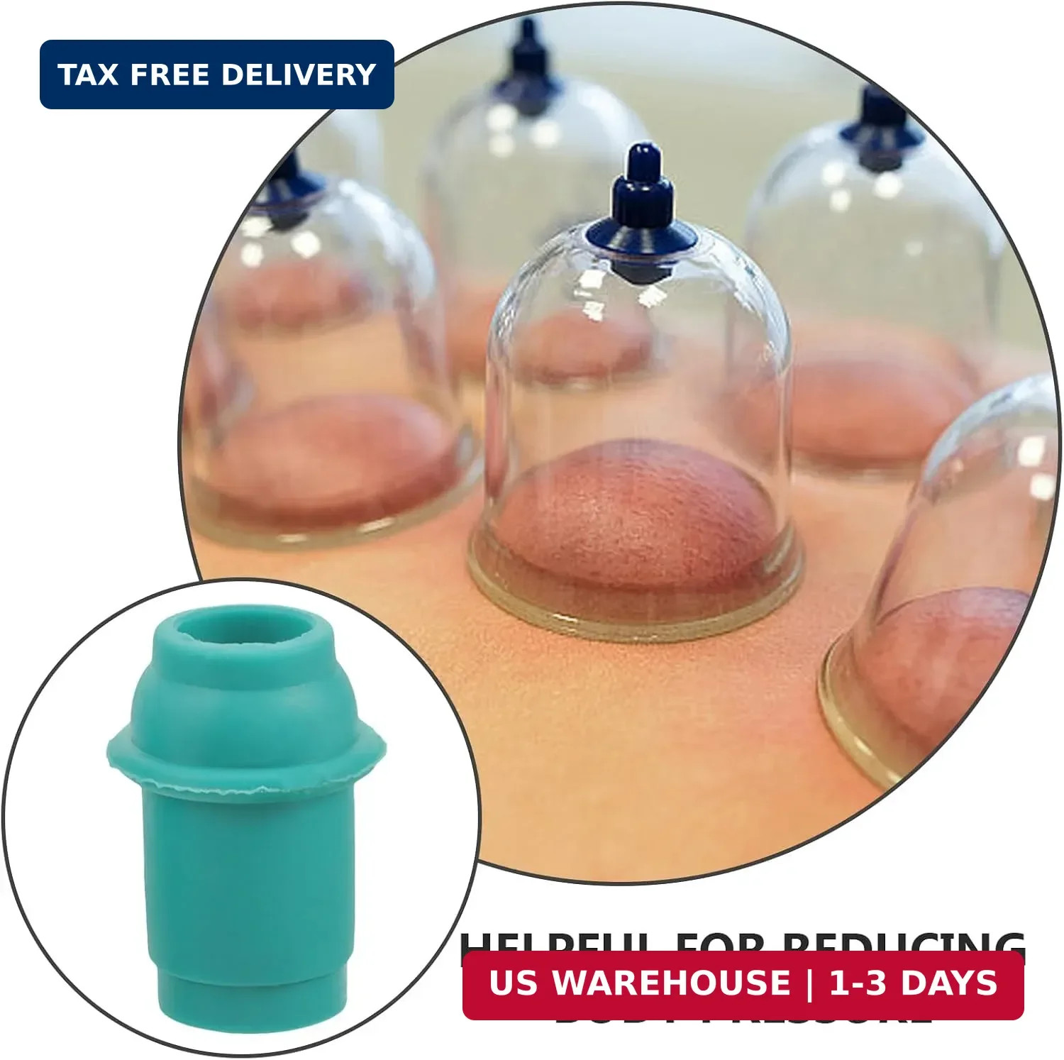 Cupping Pump Connectors 10 Pack Vacuum Nozzle Tips Compatible with Handheld Body