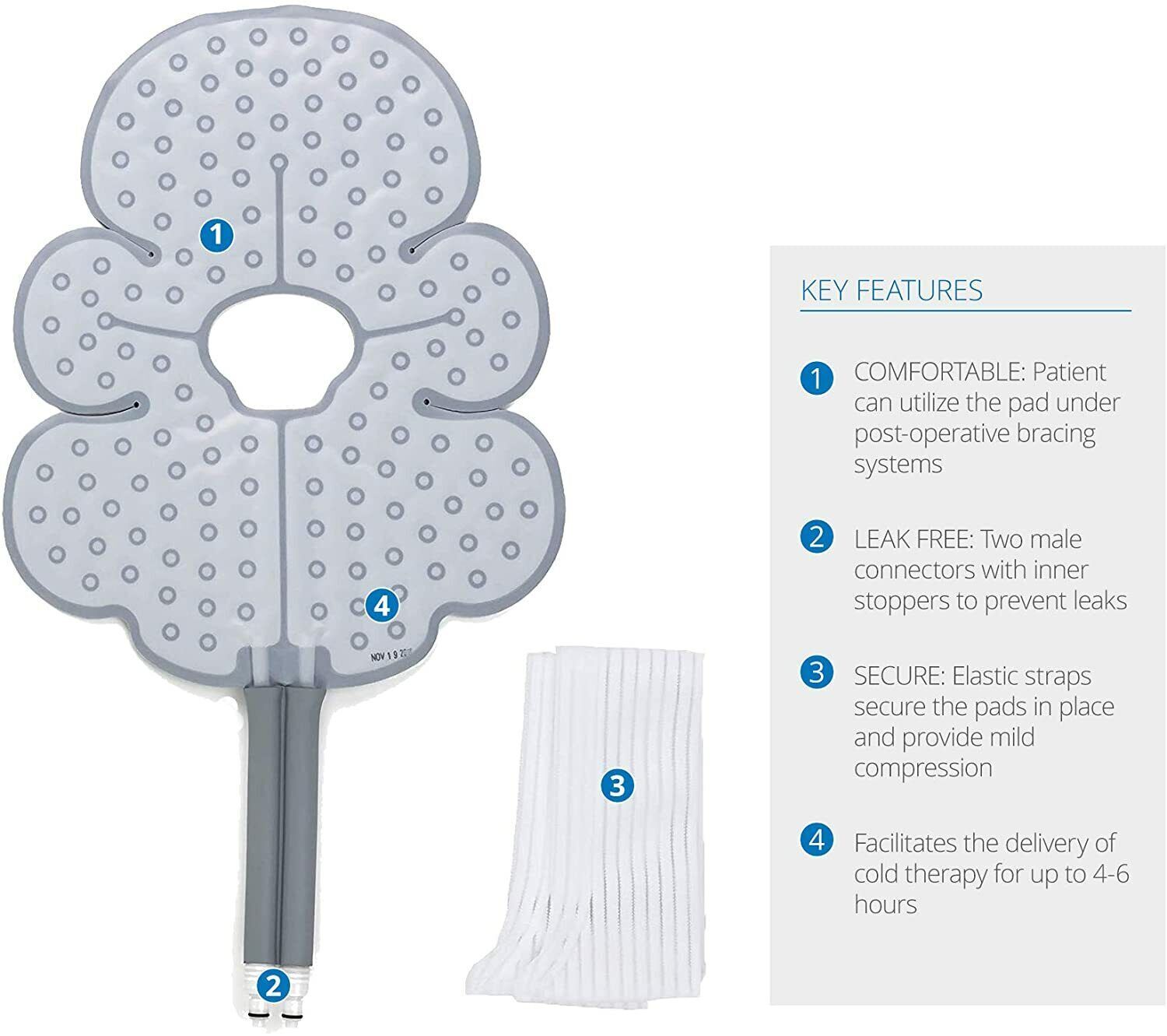 Ossur Cold Rush Ergonomic Pad Works w/ Cryotherapy Machines