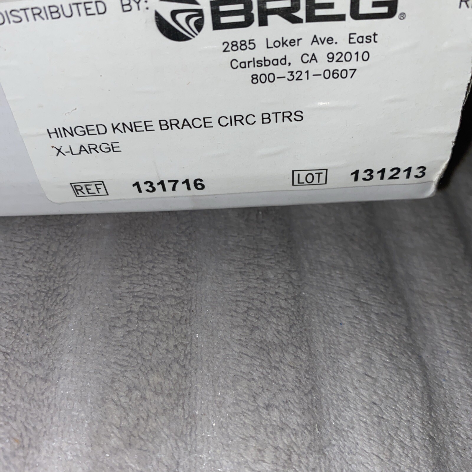 Breg/Biomet Hinged Knee Brace Circle Buttress Size X-large . New