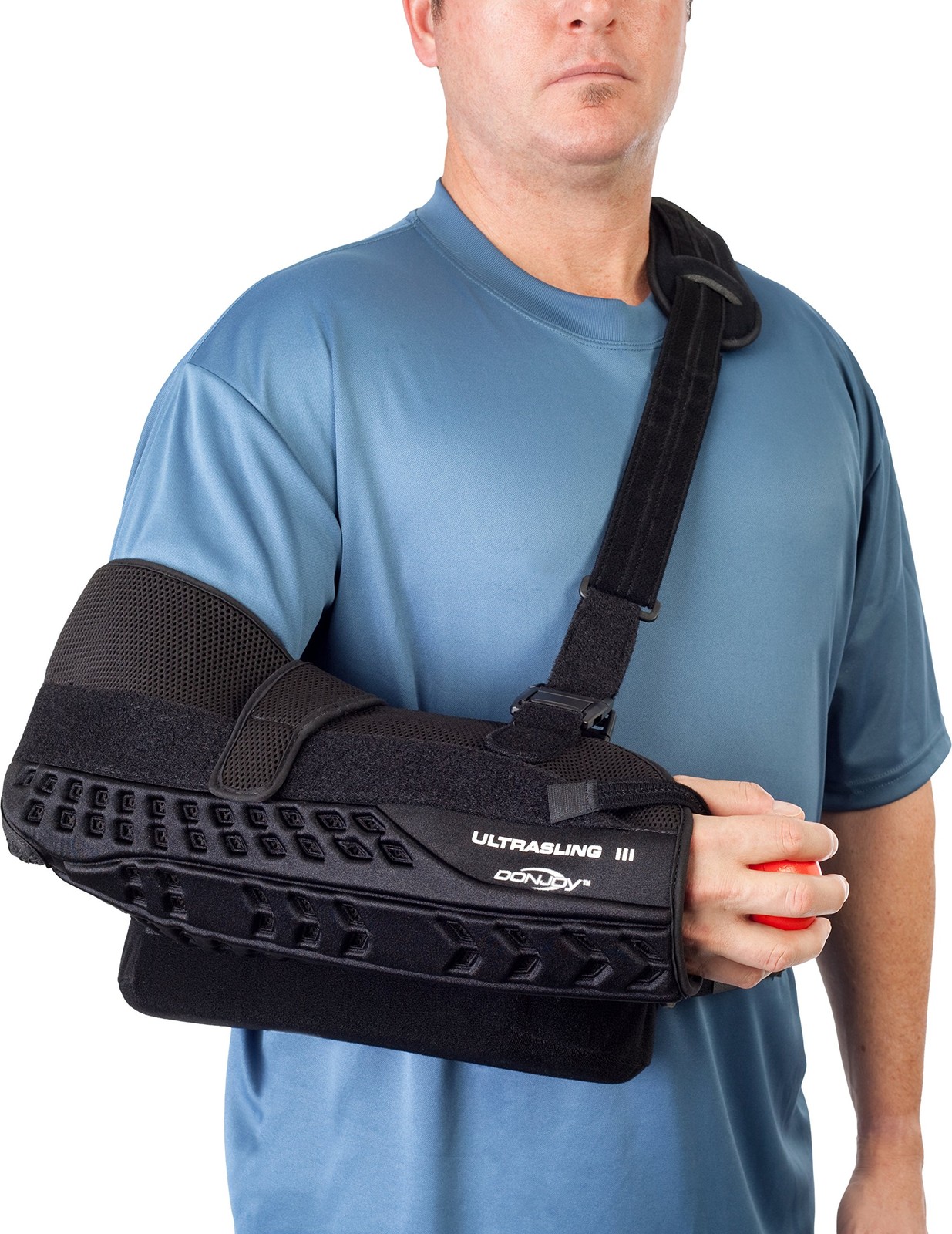 DonJoy UltraSling III Shoulder Support Sling Adjustable Orthopedic Brace Black