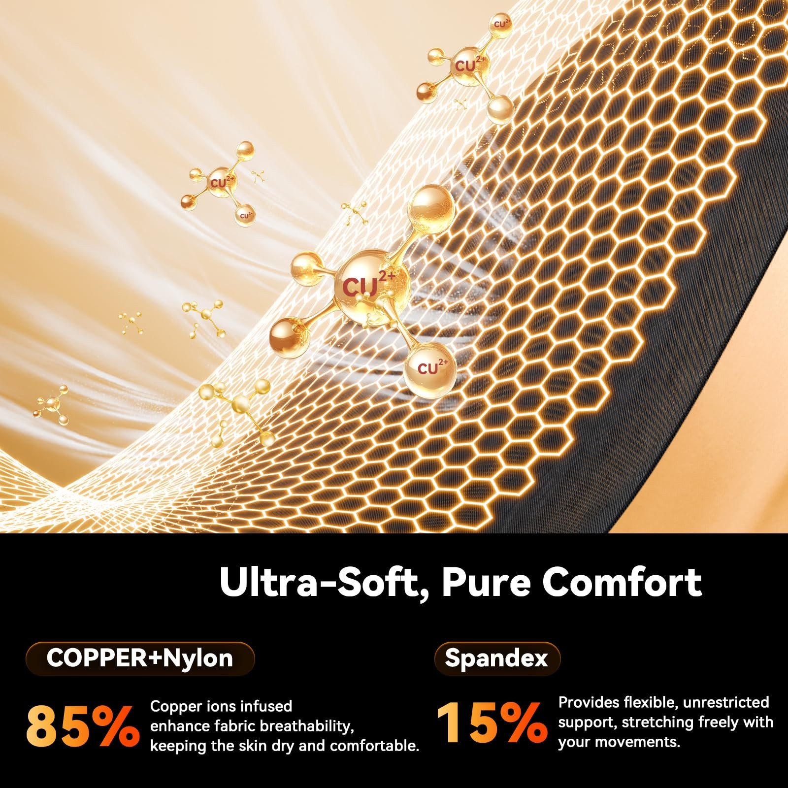 Copper Leg Compression Sleeve for Men & [360° Full Compression & Copper Infus…