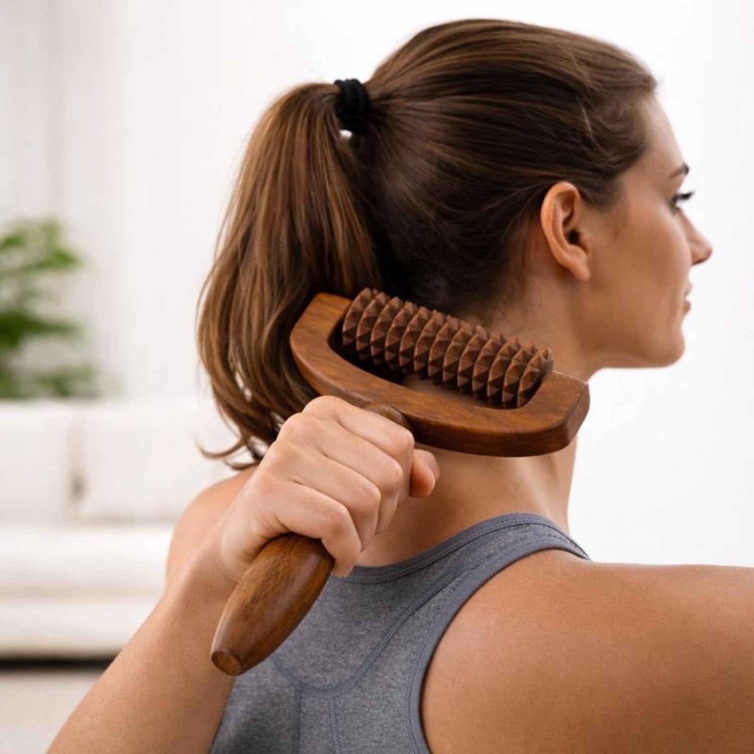 Handicrafts WoodenBody MassagerRoller for Back, Neck, Leg & Foot Pain Relief, Ha