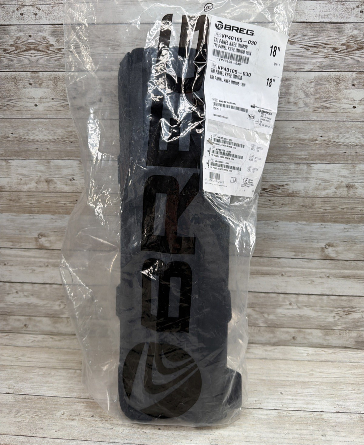 BREG 18″ Tri Panel Knee Immobilizer, VP40105-030 New in Package