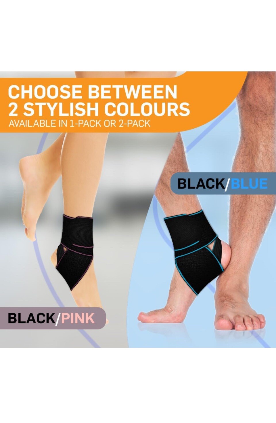BracEasy Ankle Brace for Sprained Ankle Ankle Support for Women & Men – Ankle…