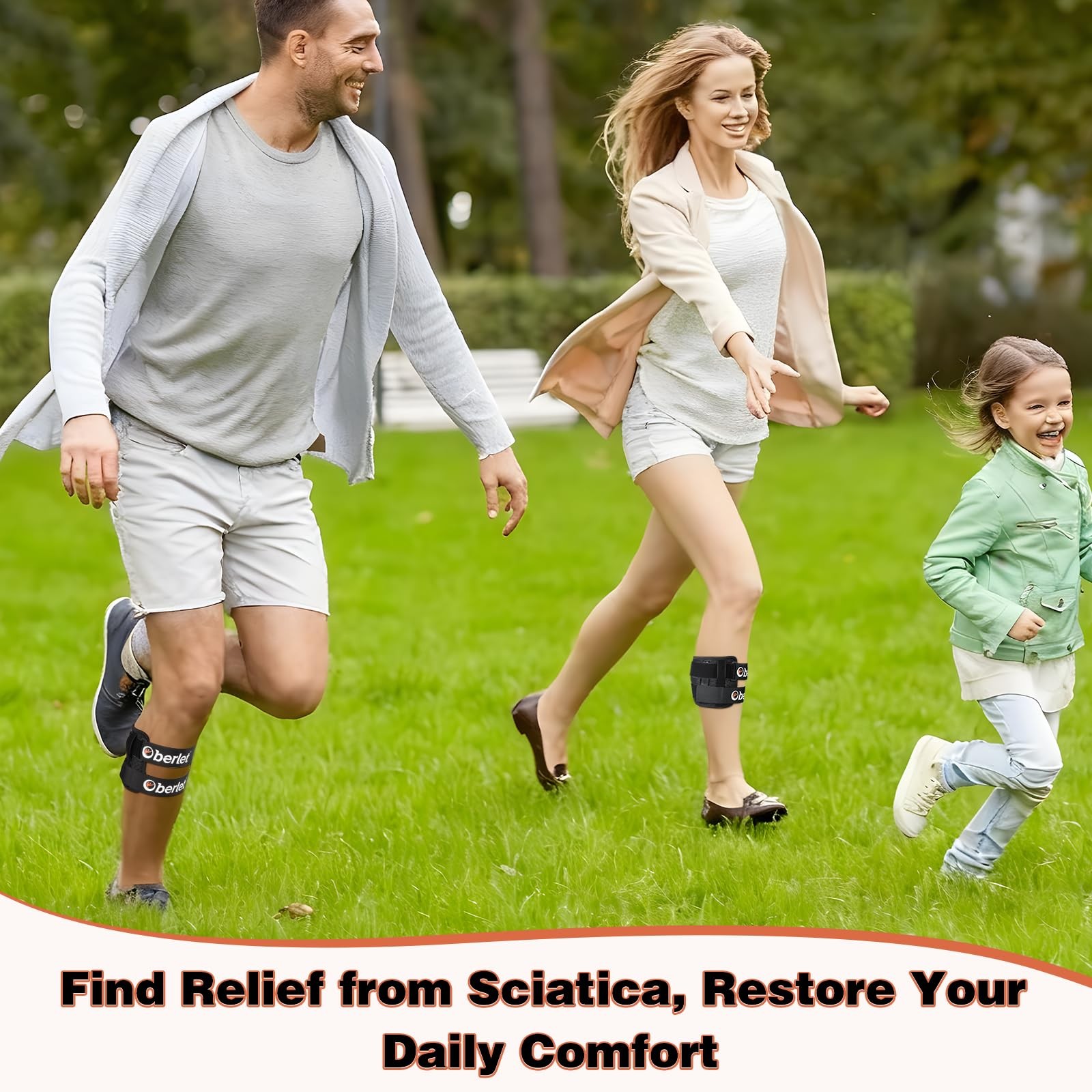 Sciatica Pain Relief Device, Adjustable Sciatic Nerve Ease Brace