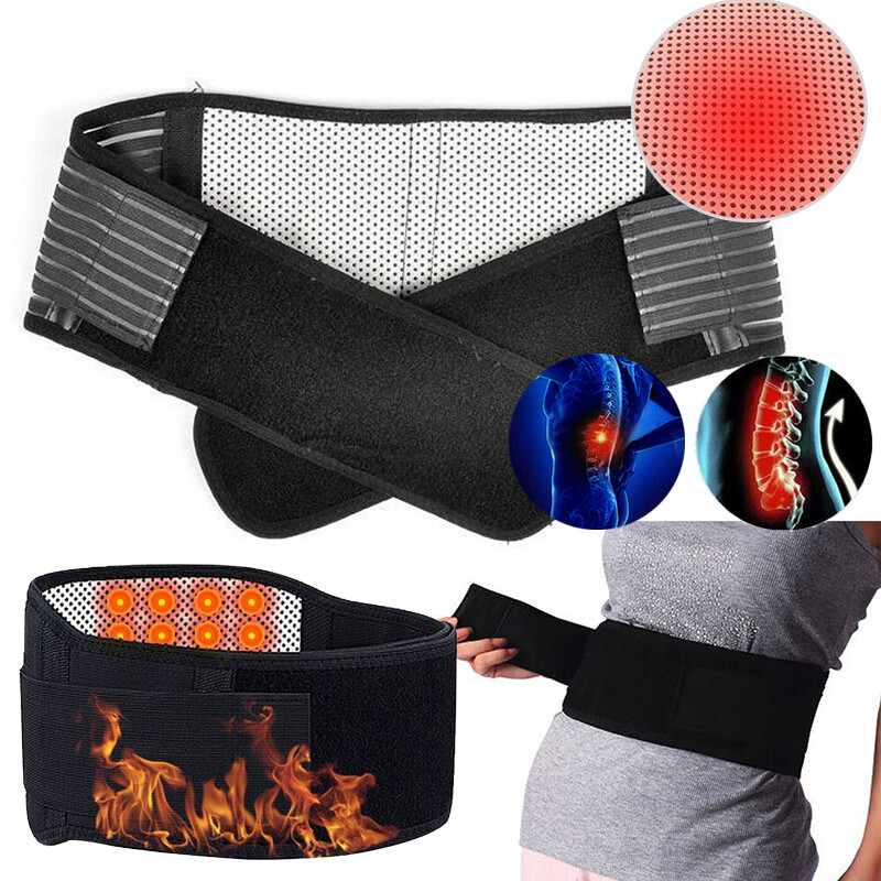 Waistband Lumbar Waist Support Brace Belt Lower Back Pain Relief For Men & Women