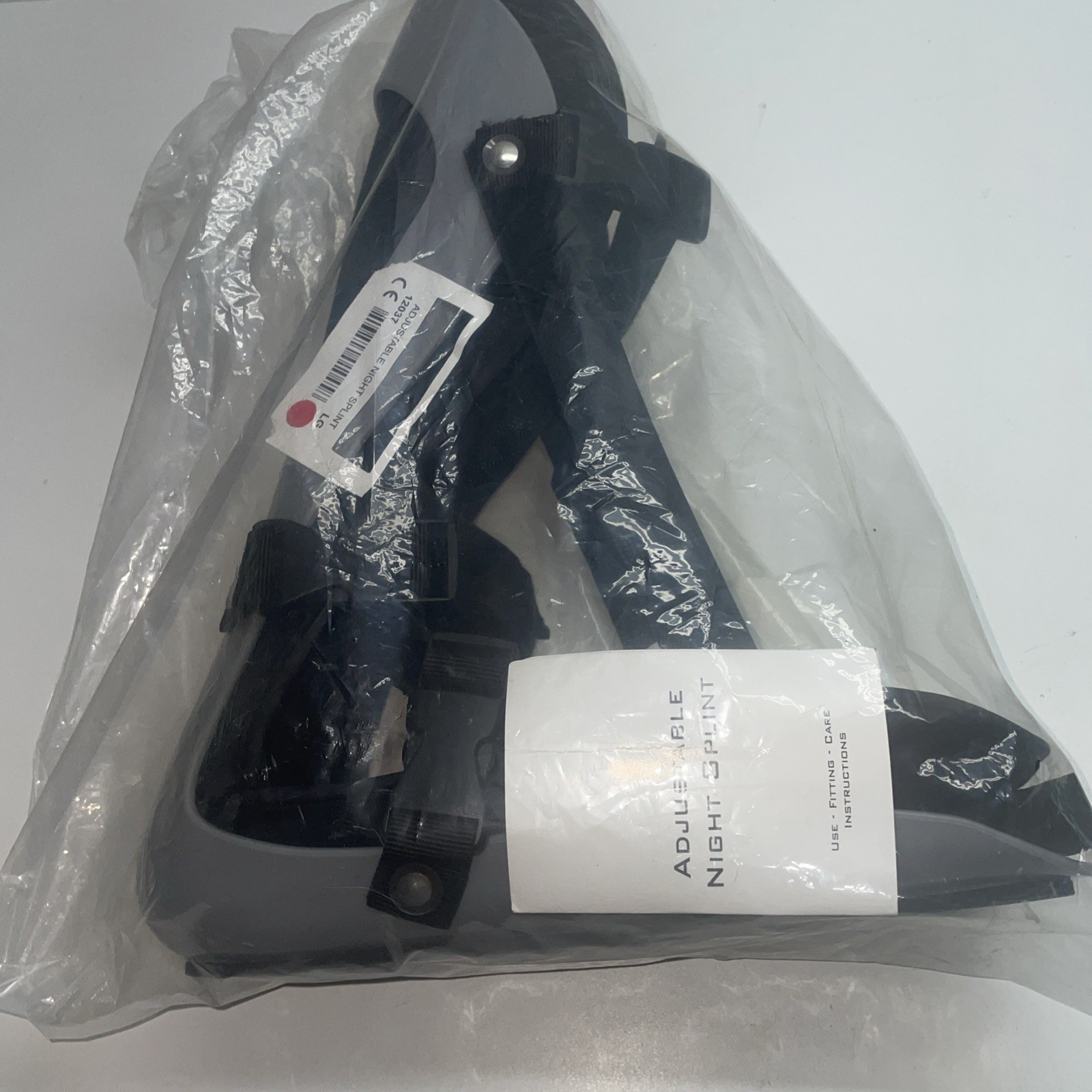 United Ortho Plantar Fasciitis Adjustable Night Splint large ￼Black Padded A/26