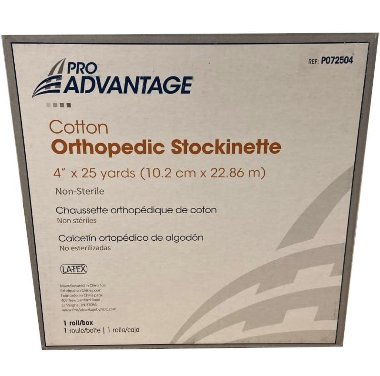 Cotton Orthopedic Stockinette, 1 Roll/1 Box