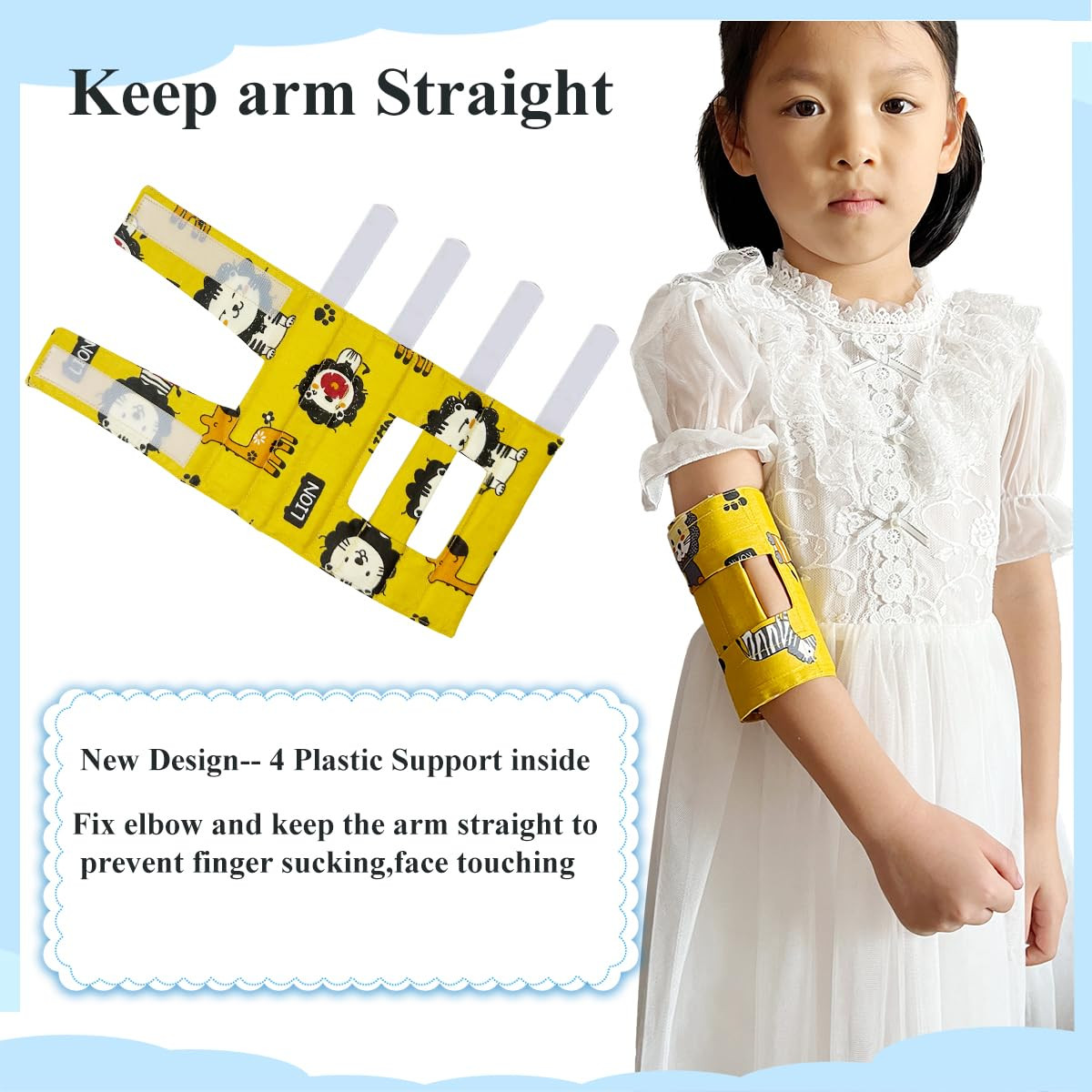 Prevent Scratching Face, Thumb Sucking Habit, Pulling IV Tubes Elbow Immobilizer