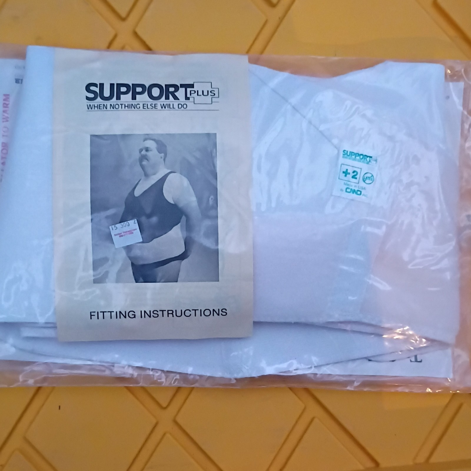 Support Plus Bariatric Abdominal & Rib Support, Size +2 (55-65), White