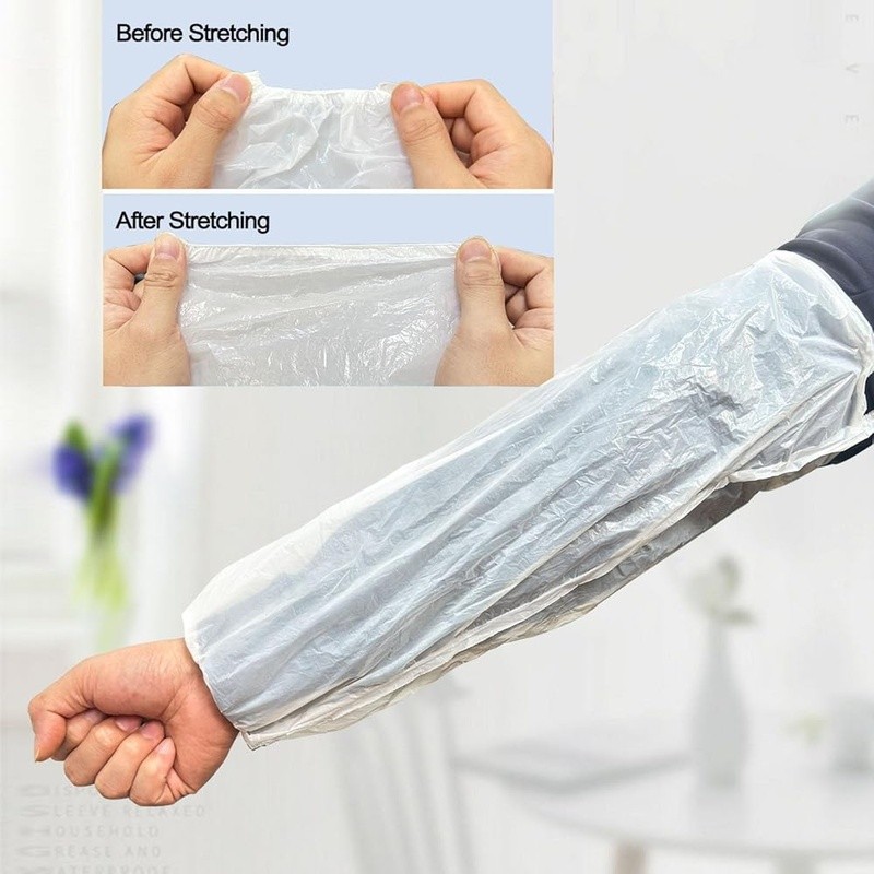 Disposable Arm Sleeve Covers Waterproof Elastic Protective Sleeves Food Work New