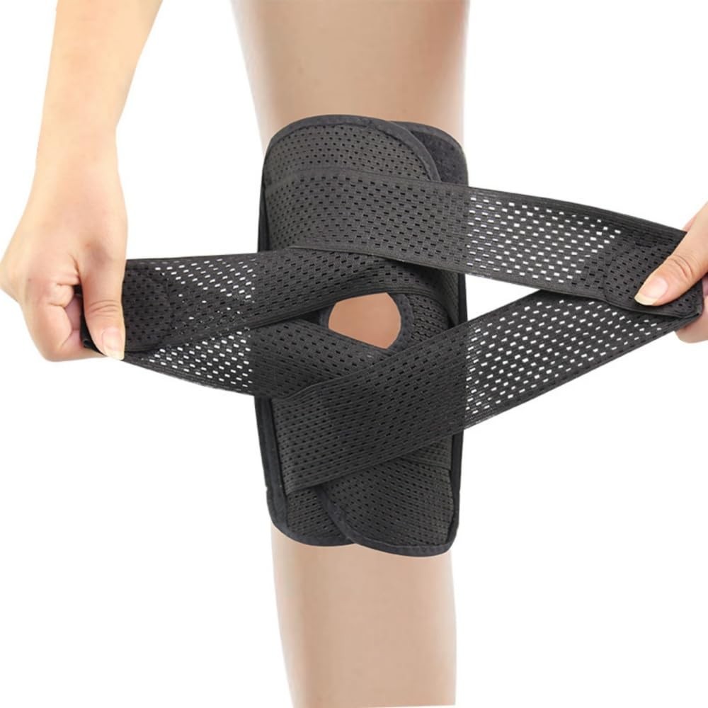 Malloraned Knee Brace for Women Men,Meniscus Support X-Large, Black