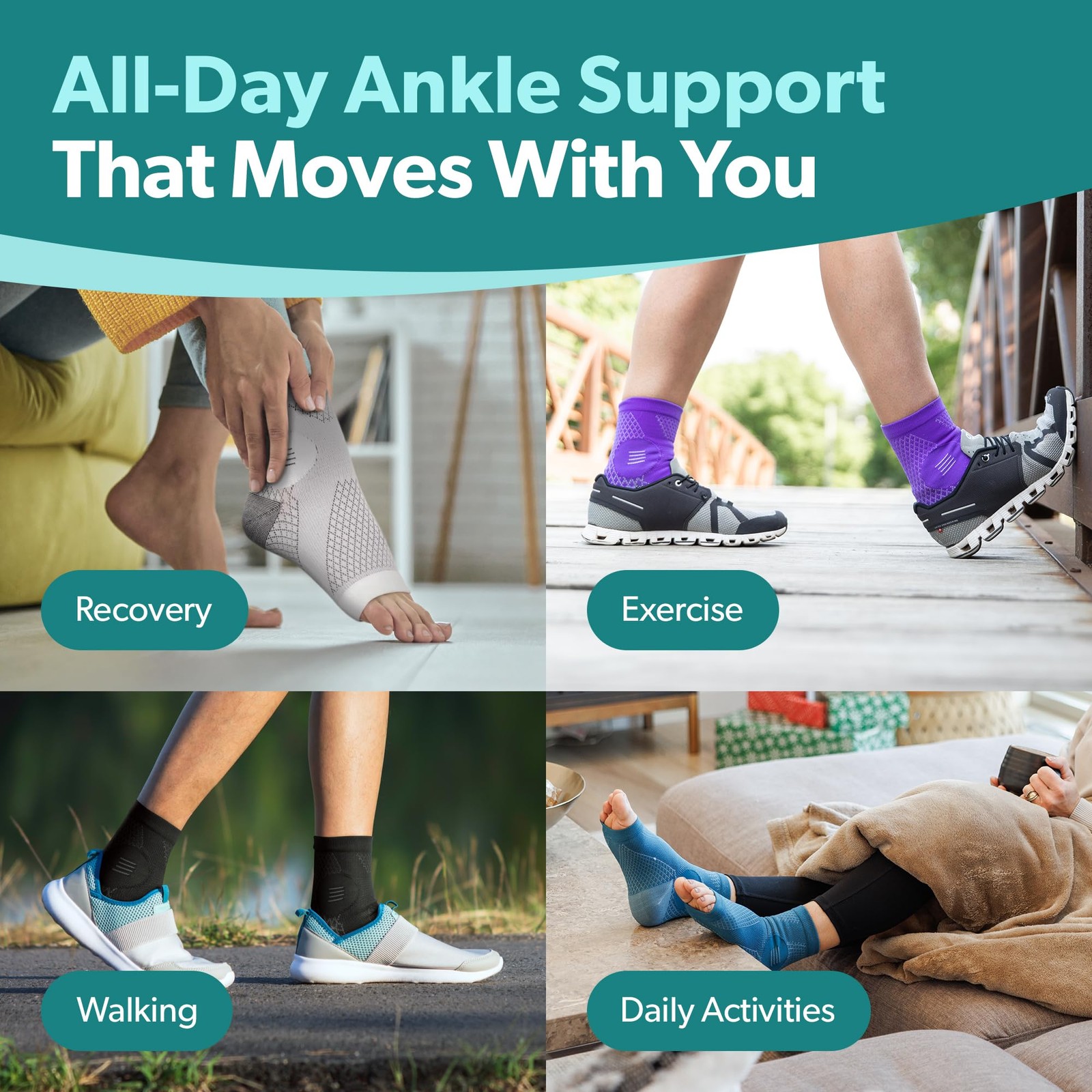 Neuropathy Socks (Pair) – Peripheral Neuritis Compression Diabetic Toeless Fo…