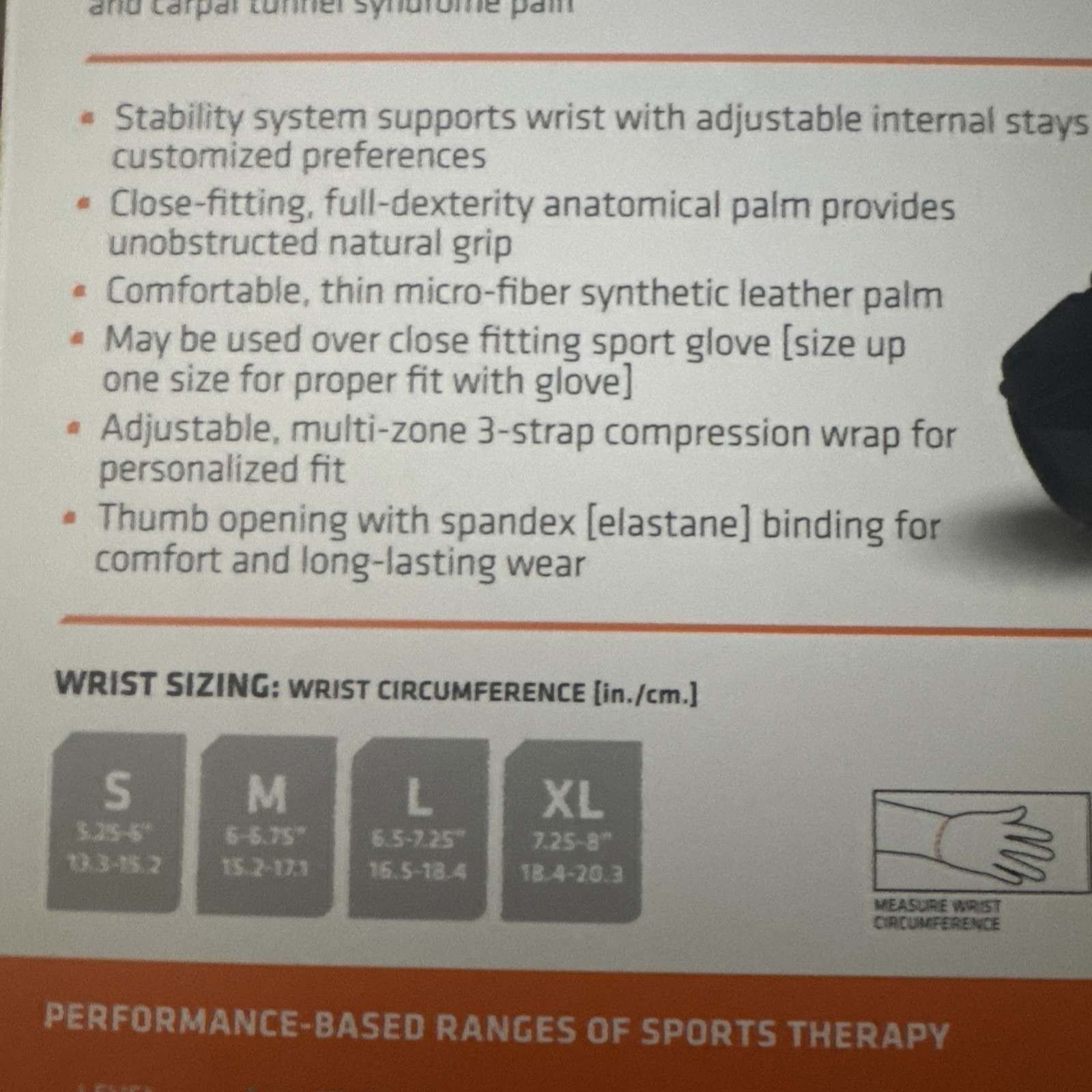 Shock Doctor 824 Left Wrist Support 3-Strap XL Black, Level 3