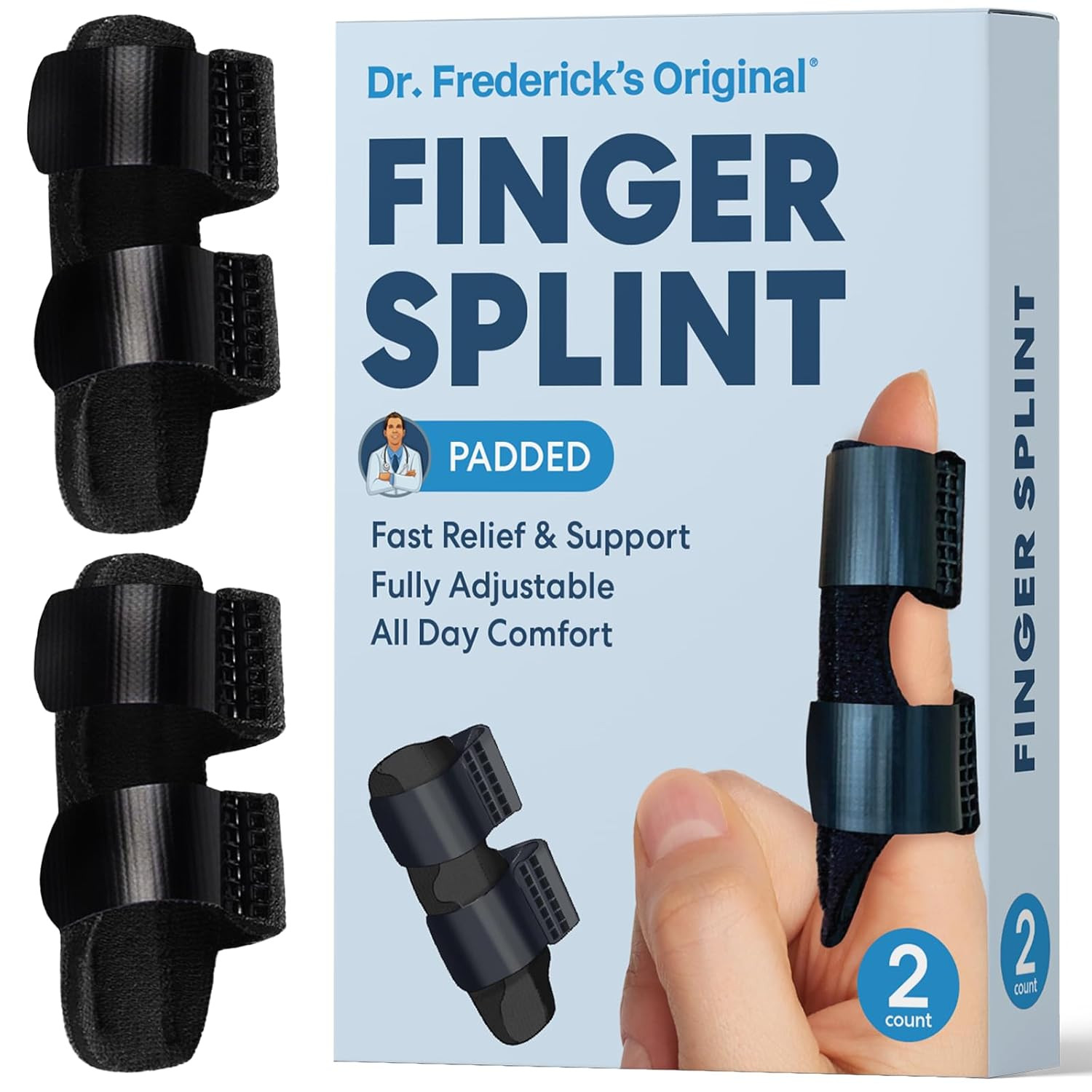 Orthopedic Finger Brace Trigger Finger Splint with Superior Padding Comfort