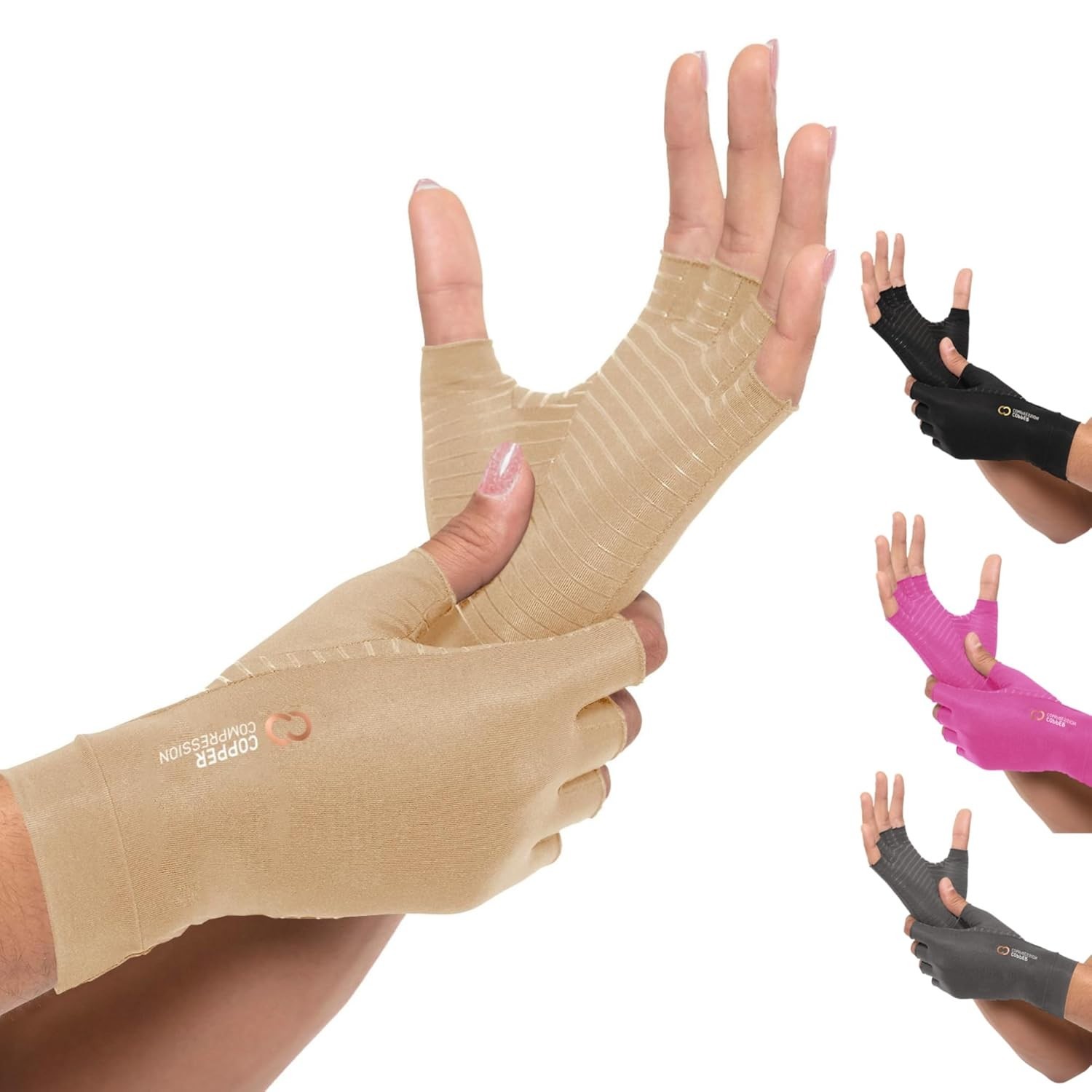 Compression Gloves for Swelling and Pain Relief, Ideal for Typing and Crocheting