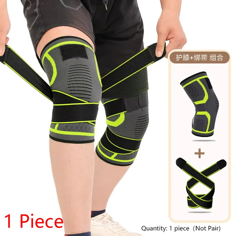 1 Piece Knee Pad Nylon Sports Knee Brace Compression Support for Running Fitness