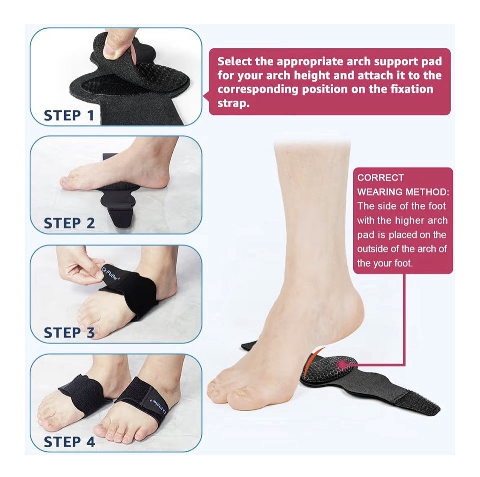 Adjustable Arch Support Sleeves For Plantar Fasciitis Relief