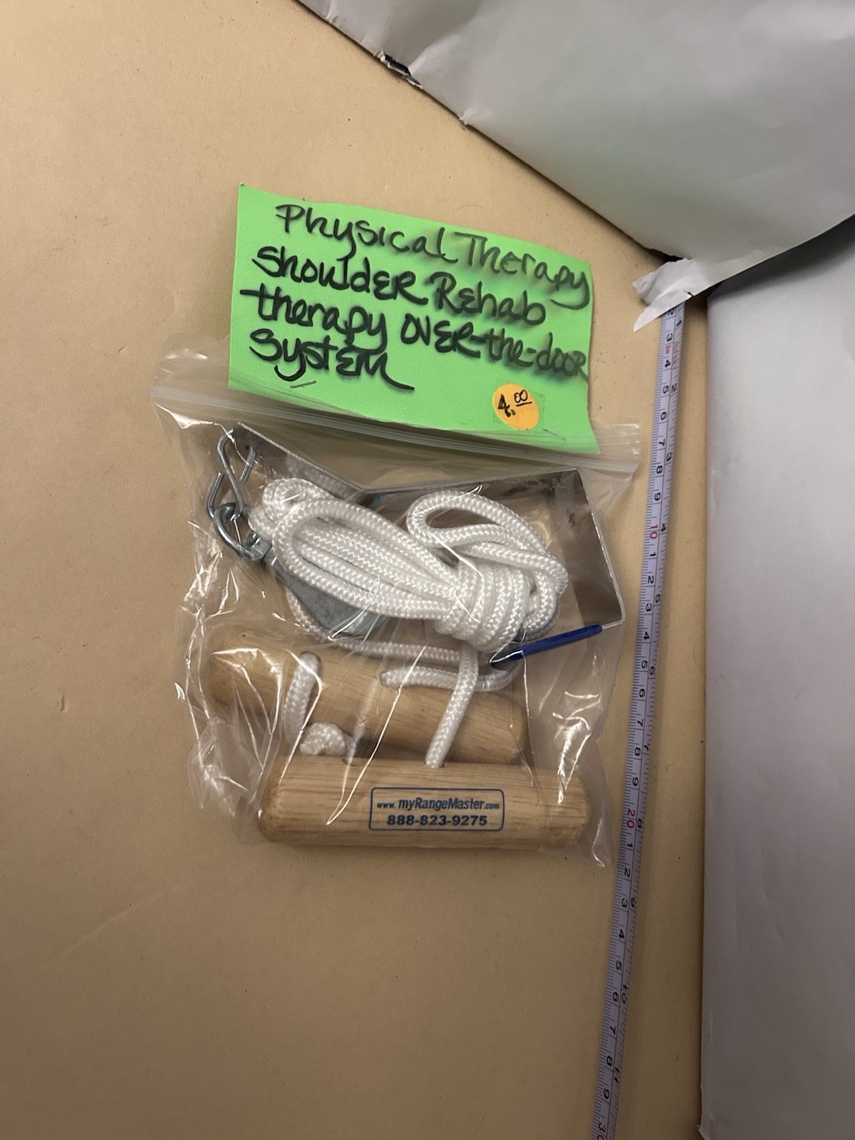 My Range Master Physical Therapy Shoulder Rehab Therapy Over the Door hanger