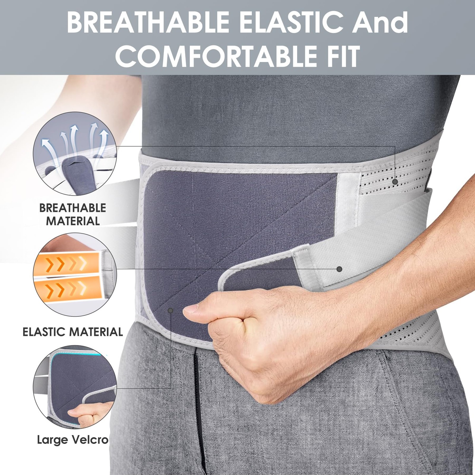 Elastic Abdominal Binder Lower Waist Support Belt, Post Surgery Postpartum Be…