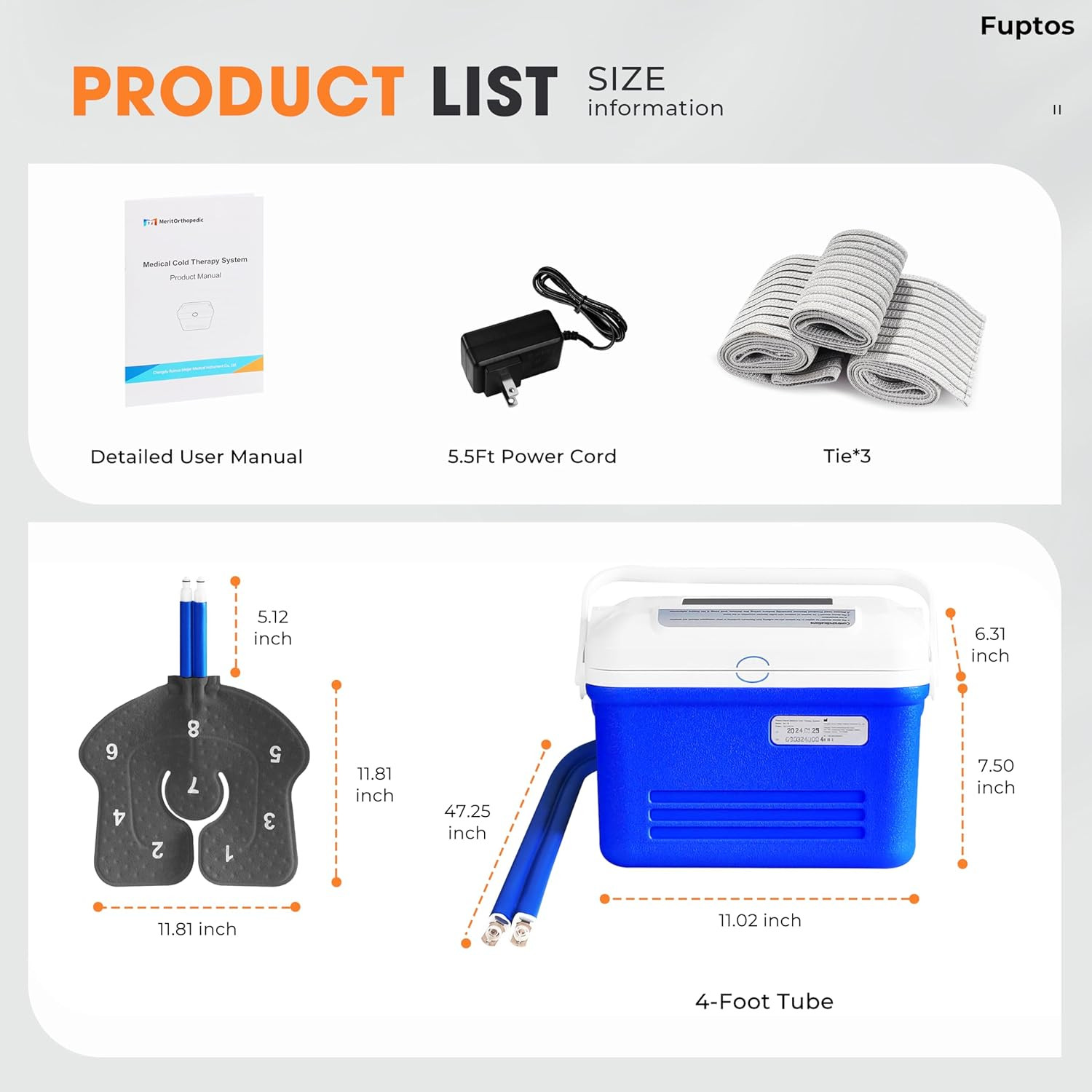 Cold Therapy Machine, Ice Machine for Knee and Shoulder after Surgery, Digital T