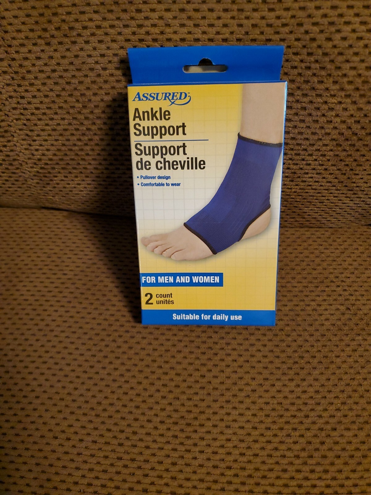 2 pairs Assured Pullover Ankle Support Brace for Men and Women total of 4 NIB
