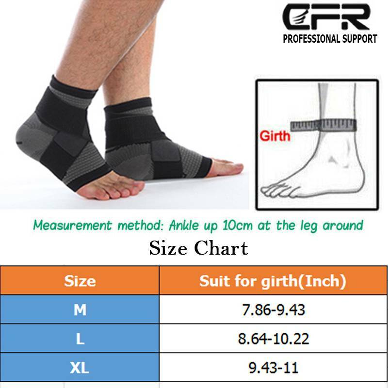 CFR A Pair Ankle Brace Arch Support Foot Compression Wrap Plantar Fasciitis Wrap