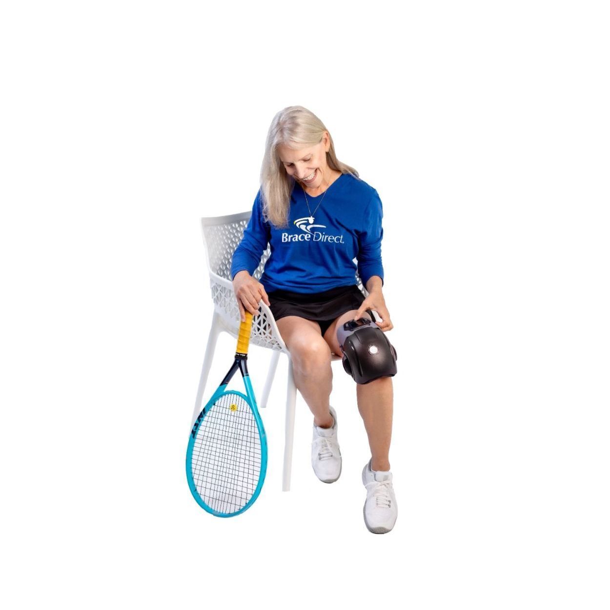 Brace Direct Heated Knee Massage Therapy Unitf or Muscle Swelling and Pain