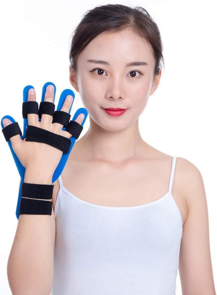 Finger training device Hand brace stroke Hand straightener splint for bent fi…