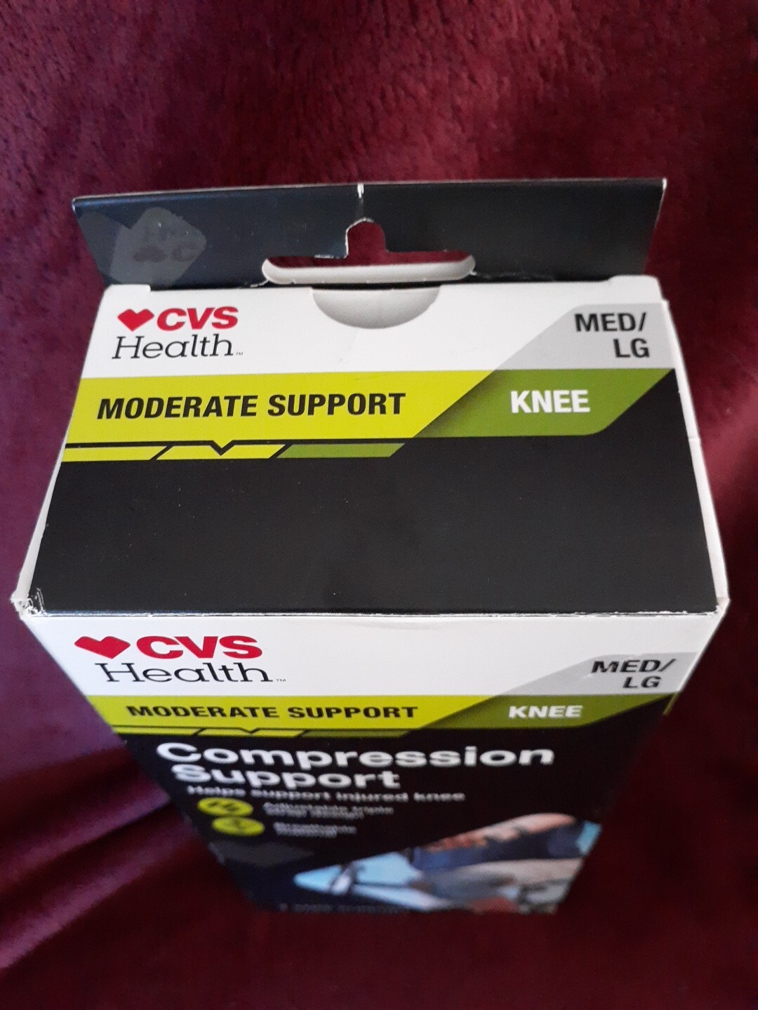CVS Health Compression Knee Support Breathable Material Size Med/Lg