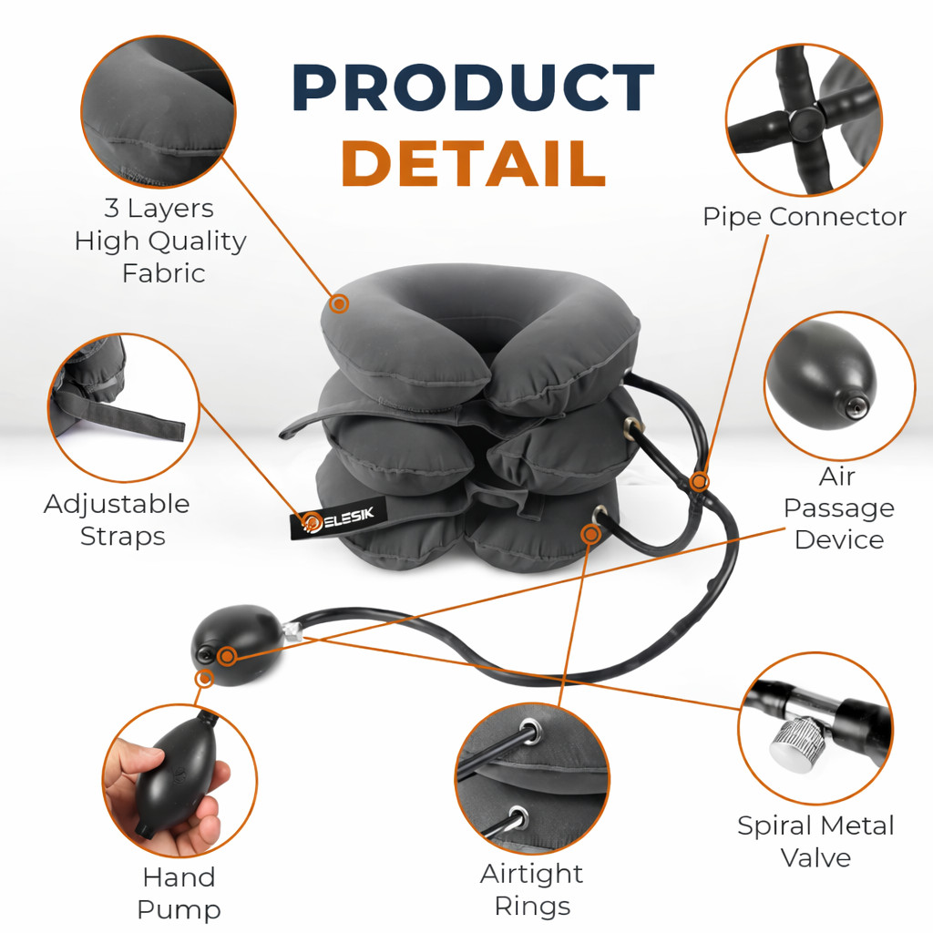 Neck Stretcher & Cervical Traction Device – Neck Brace for Pain Relief and Suppo