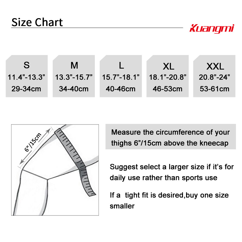Kuangmi Knee Brace Spring Support with Side Stabilizers Silicone Bandage Size L