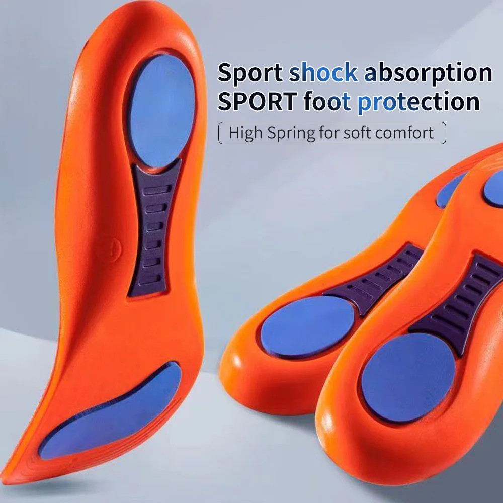Sport Arch Orthopedic Insoles for Shoes Sole Shock Absorption Cushion Running El