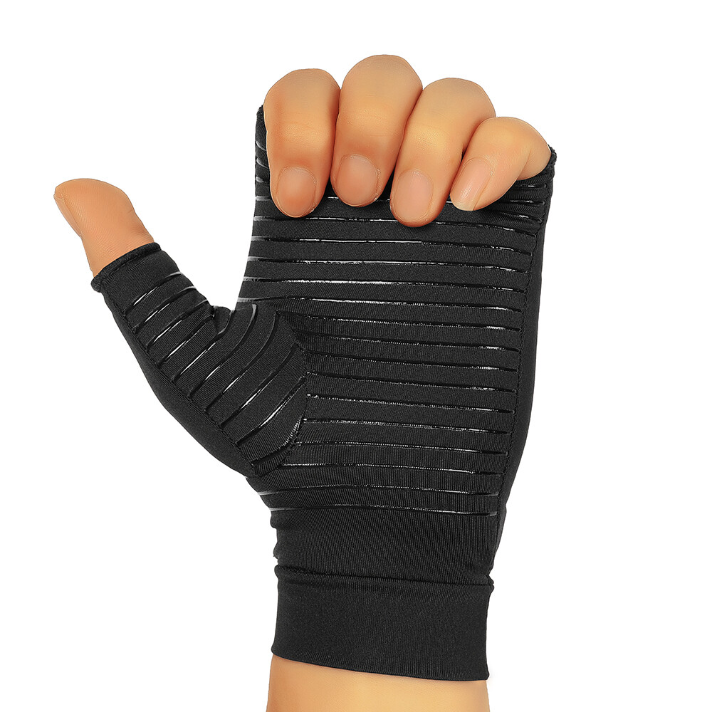 Copper Arthritis Compression Gloves Hand Support Pain Relief Joint Self Care