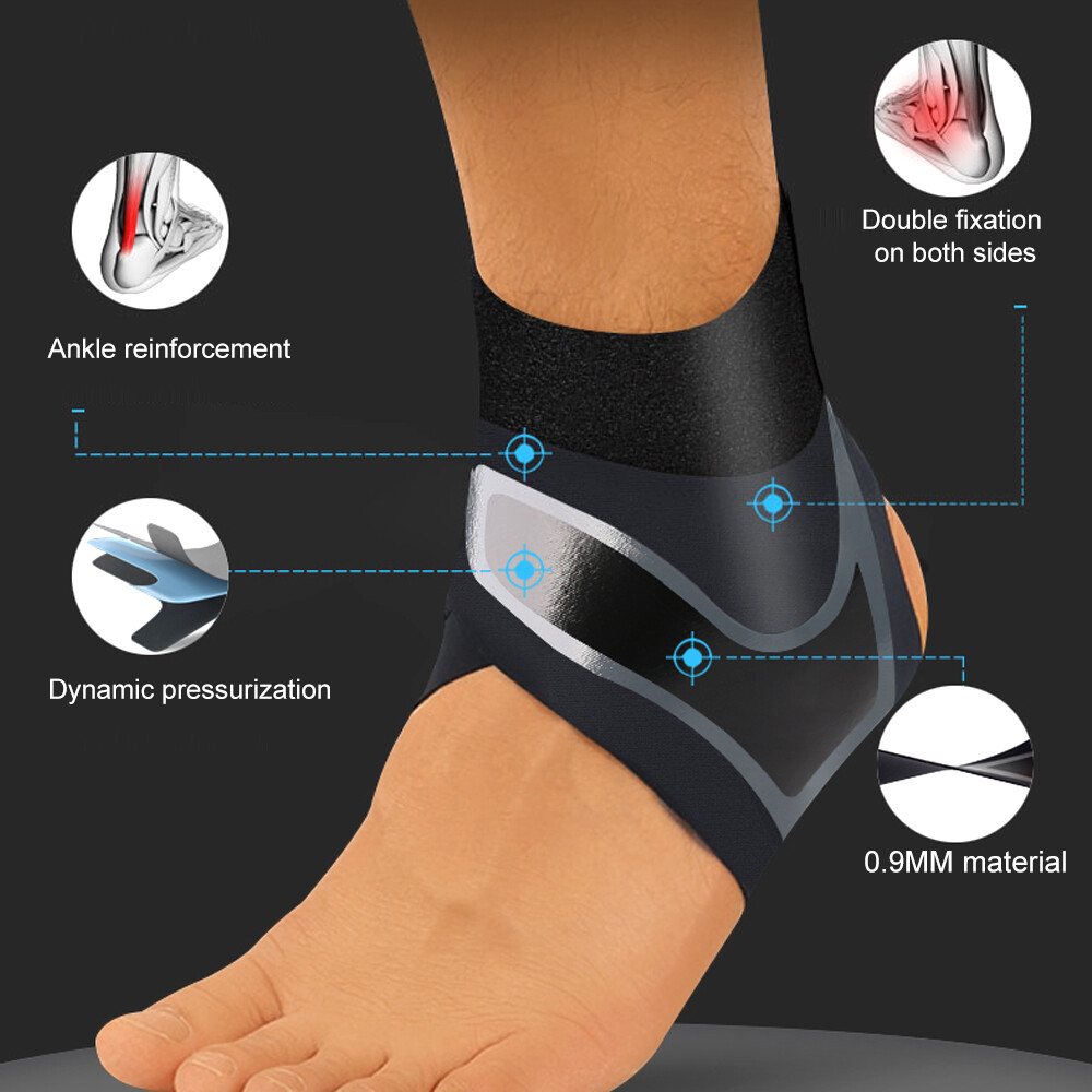 Compression Ankle Brace Support Sleeve Gym Foot Plantar Fasciitis Pain Relief