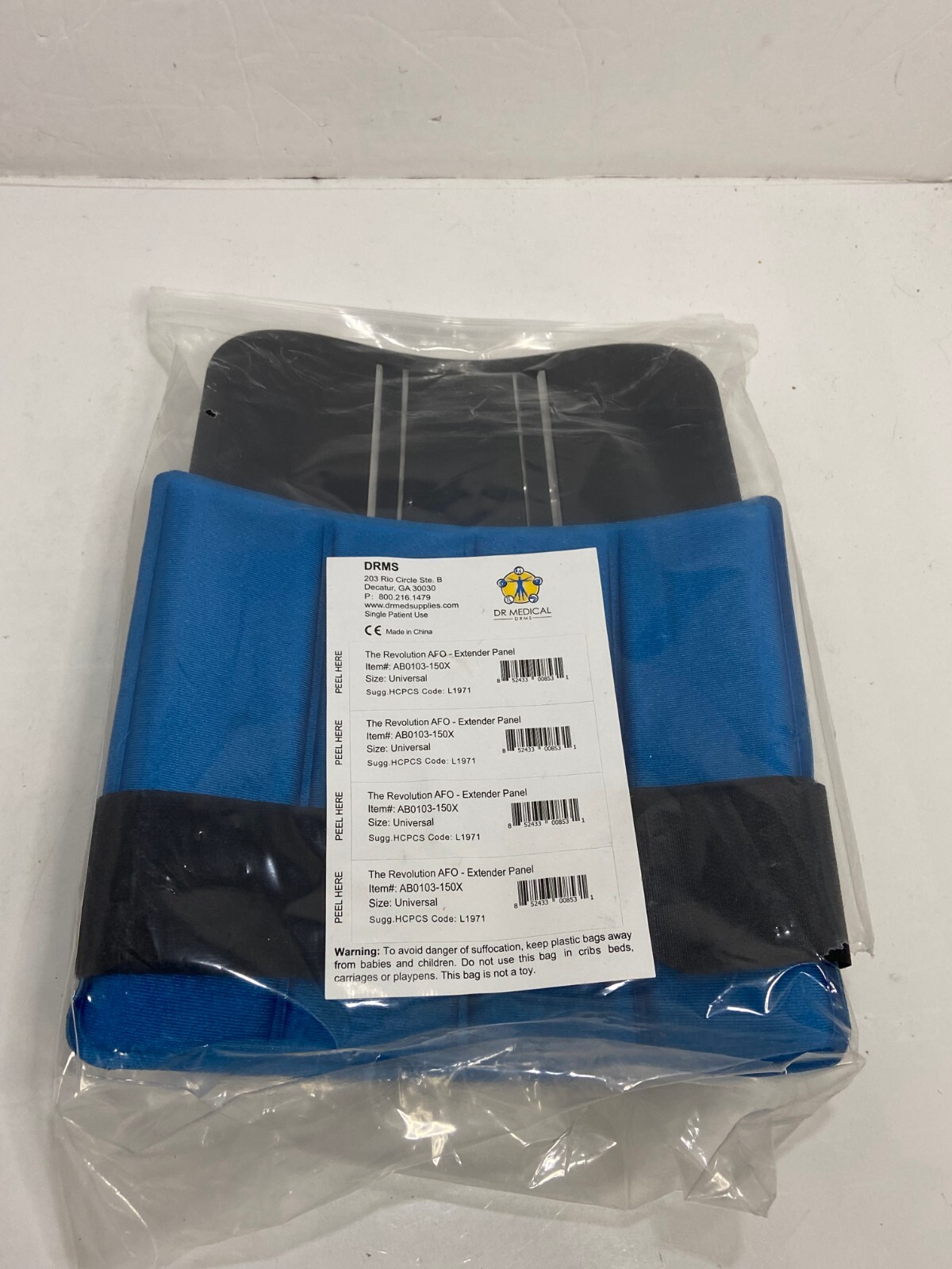 DRMS Dr. Medical Revolution AFO Extender Panel (#AB0103-150X) + Leg Brace Medium