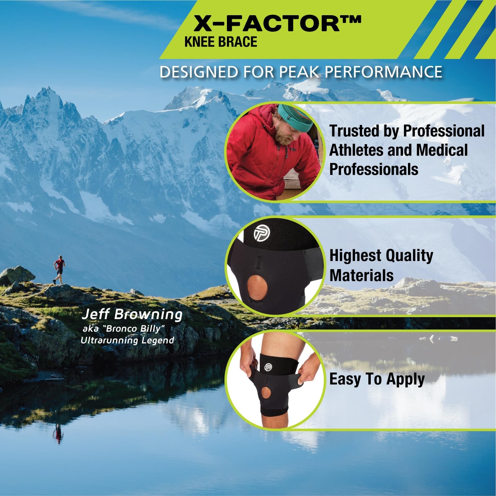 Pro-Tec Athletics Pro-Tec X-Factor Knee Brace Regular Up To 19 31953
