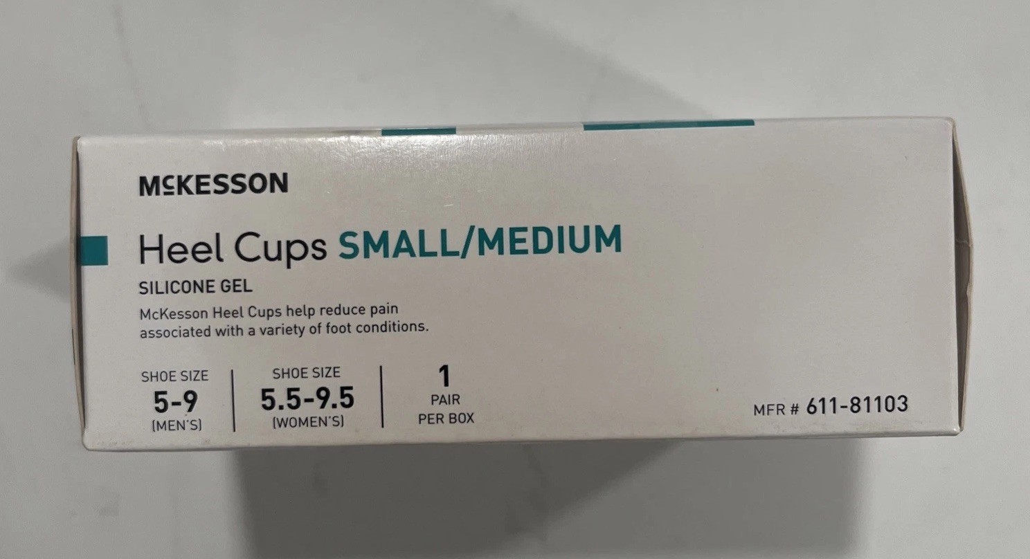 McKesson Clear Heel Cup Small Medium Non-Closure for the Foot 611-81103