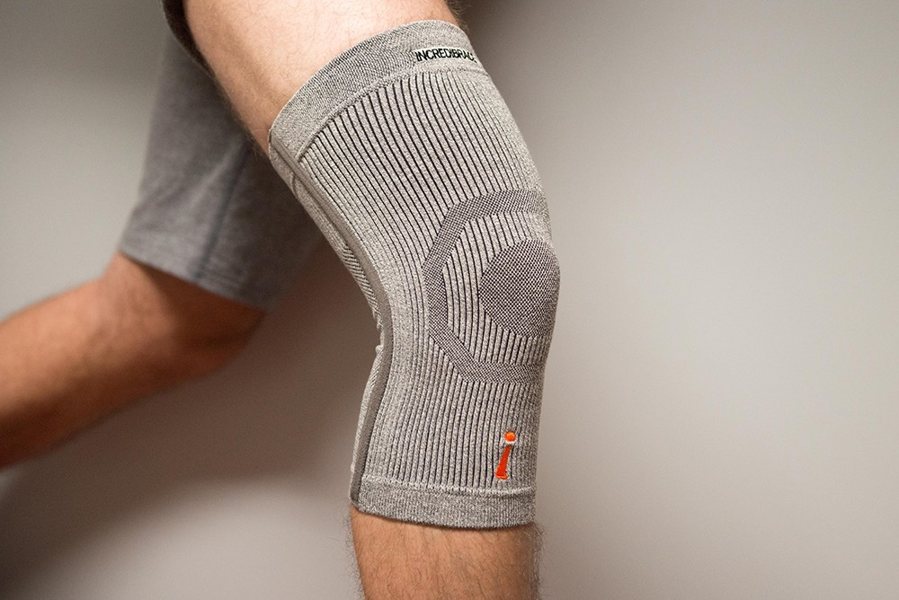 Incrediwear – Incredibrace Knee Brace Sleeve (M, L, XL, XXL, XXXL) Grey NEW
