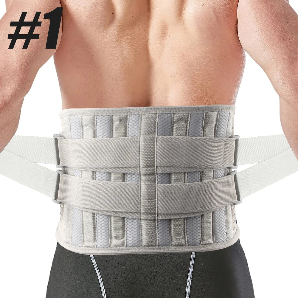 Adjustable Lower Back Brace Lumbar Support Waist Belt For Men Women Pain Relief